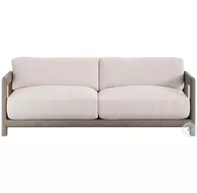 Montaigne Cream Performance Fabric 84" Outdoor Sofa