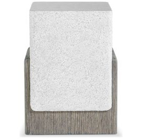 Monolith Puma and Millstone Square Faux Stone Accent Table