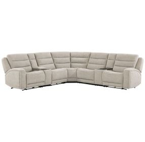 Fenixa Mari Fawn 7 Piece Modular Zero Gravity Power Reclining Sectional with USB Charging