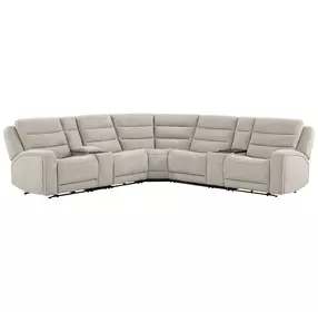 Felix Mari Fawn 7 Piece Modular Zero Gravity Power Reclining Sectional with USB Charging