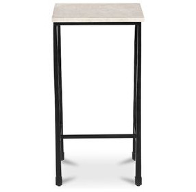 River Botticino Square Marble Top Side Table