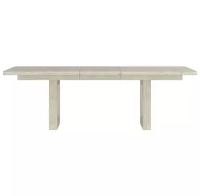 Cotiere Cream Linen Extendable Rectangular Dining Table
