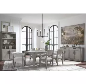 Braelyn Dorian Gray Extendable Rectangular Dining Room Set