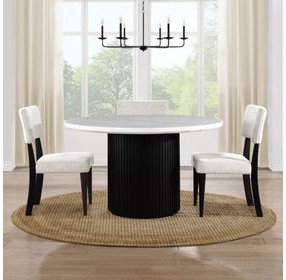 Colvin White Round Dining Room Set