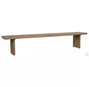 Koshi Sandblasted Amber Oak Bench
