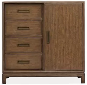 Ridgefield Russet 4 Drawer Door Chest