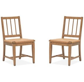 Fernholt Brown Upholstered Side Chair Set of 2