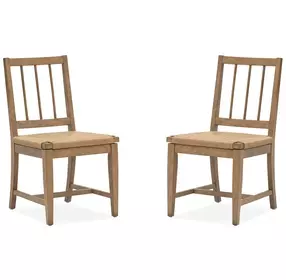 Fernholt Brown Upholstered Side Chair Set of 2