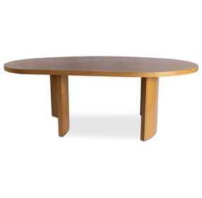 Louise Natural 86" Oval Dining Table