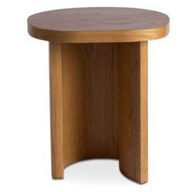 Louise Natural Round Accent Table