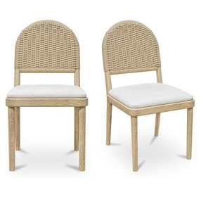 Claire Beige Upholstered Dining Chair Set of 2