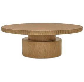 Leigh Brown Round Coffee Table