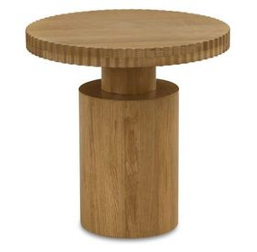 Leigh Brown Round Side Table