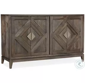 Mercantile Medium Natural Wood Carved Accent Chest