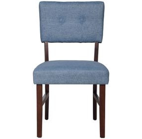 Tioga Blue Upholstered Dining Chair Set of 2