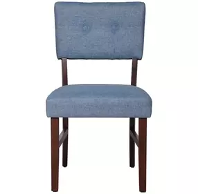 Tioga Blue Upholstered Dining Chair Set of 2