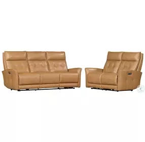 Ellington Lucca Butterscotch Power Reclining Living Room Set with Zero Gravity