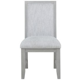 Fiona Mist Gray Upholstered Dining Side Chair Set of 2