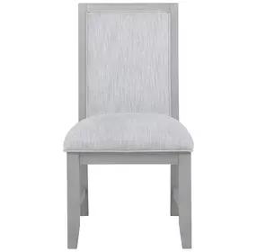 Fiona Mist Gray Upholstered Dining Side Chair Set of 2