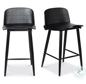 Looey Black Counter Height Stool Set Of 2