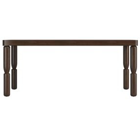 Verge Handcrafted Walnut Extendable Rectangular Dining Table