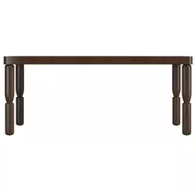 Verge Handcrafted Walnut Extendable Rectangular Dining Table