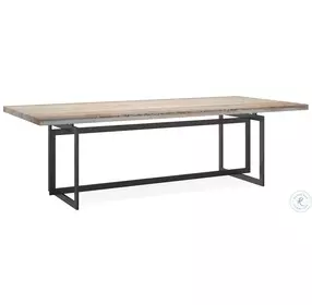 Wish You Were Here Flowing Sandstone And Brushed Deep Bronze Dining Table