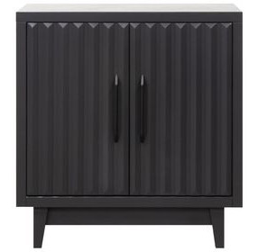 Radiance Black 2 Doors Cabinet