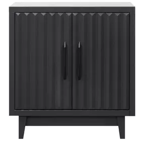 Radiance Black 2 Doors Cabinet