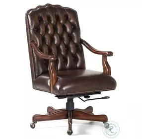 Johnson Briston Bark Leather Swivel Tilt Office Chair