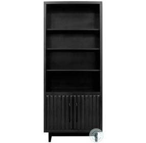 Radiance Black 78" High Bookcase Pier