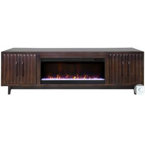 Radiance Rosewood 94" Fireplace TV Stand