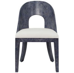 Rafferty Black and White Performance Fabric Dining Chair