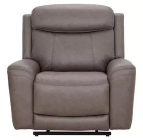 Callahan Sydney Brunette Lay Flat Power Lift Recliner with Heat and Massage