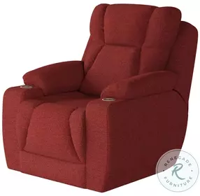 Challenger Glam Squad Garnet Power Headrest Wall Hugger Big Mans Recliner