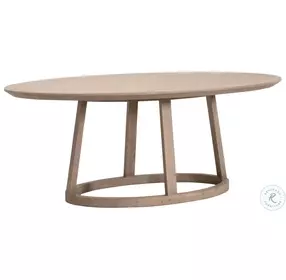 Reeves Smoke Gray Oak Oval Dining Table