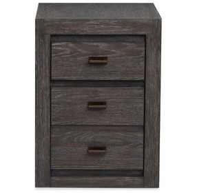 Foxrun Hollow Ravenwood Black 2 Drawer File Cabinet with Casters