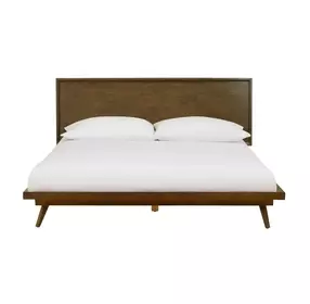 Emery Walnut King Platform Bed