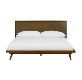 Emery Walnut King Platform Bed