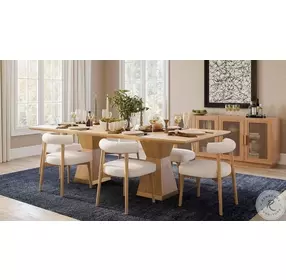 Nolan Natural Wood 98" Dining Room Set