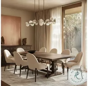 Emerson Dark Brown 122" Extendable Rectangular Dining Room Set