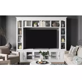 Virginia White Entertainment Center for TVs up to 75"
