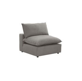 Cali Slate Performance Fabric Armless Chair