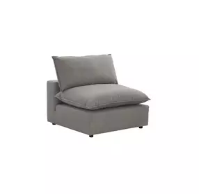 Cali Slate Performance Fabric Armless Chair