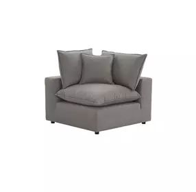 Cali Slate Performance Fabric Corner Chair