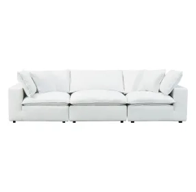 Cali Pearl Performance Fabric Modular 120" Sofa