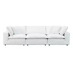 Cali Pearl Performance Fabric Modular 120" Sofa