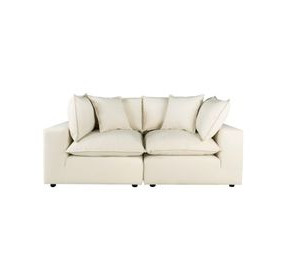 Cali Natural Performance Fabric Modular Loveseat
