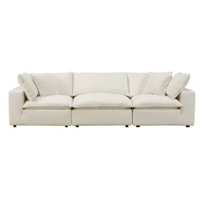 Cali Natural Performance Fabric Modular 120" Sofa