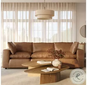 Cali Cognac Brown Leather Modular Sofa